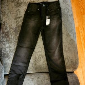 Black stone washed jeans